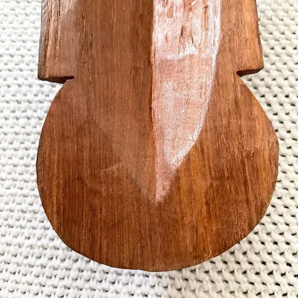 Tribal Primitive Ethnic Long Hand Carved Wooden Face Mask Stars Halo African Vtg